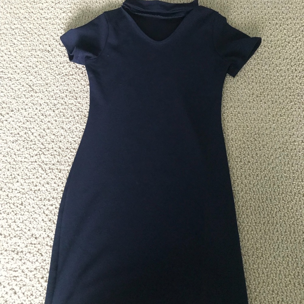Super cute navy bodycon dress